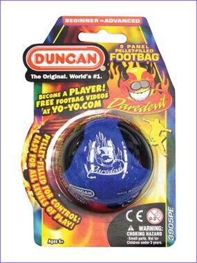 Duncan Daredevil 5 Panel Foot Bag Blue New Sealed For Age 6+ Add-On Item